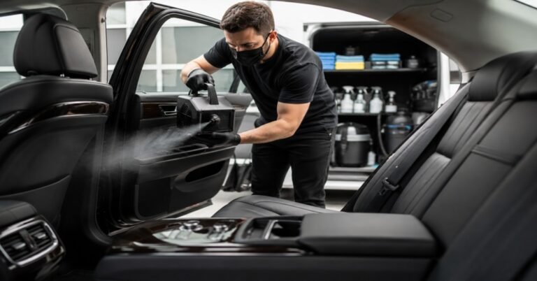 Professional car odor removal Buffalo NY service using deep steam extraction